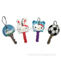 finest quality sweet hello kitty head shape soft pvc replacement key cover